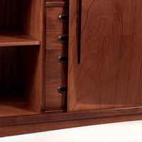 Mid Century Danish Teak Tall Sideboard or Bar Cabinet by Harry Ostergaard