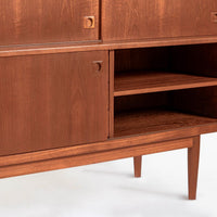 Mid-Century Danish Teak Tall Sideboard or Bar Cabinet by Johannes Andersen