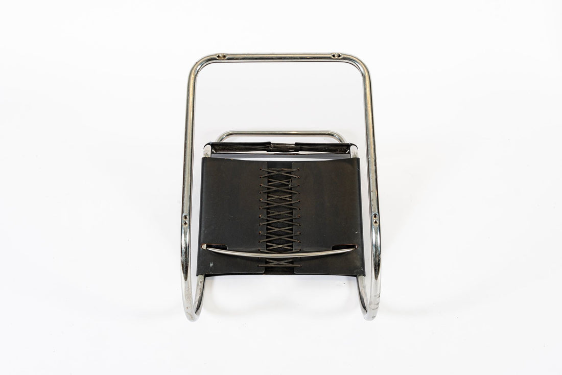 Mid Century Bauhaus MR 10 Black Side Chairs by Mies van der Rohe for Knoll