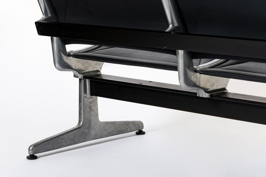 Mid Century Eames for Herman Miller Black Tandem Sling Seating 1990s