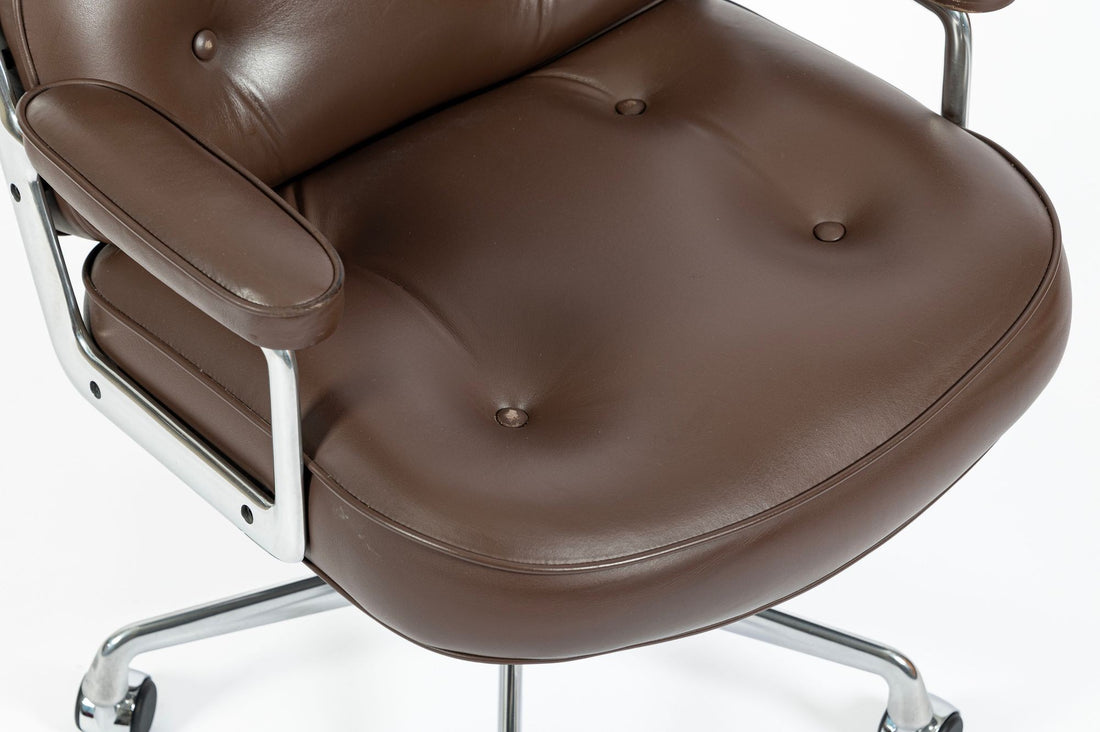 Eames Herman Miller Time Life Brown Leather Office Chair 2017