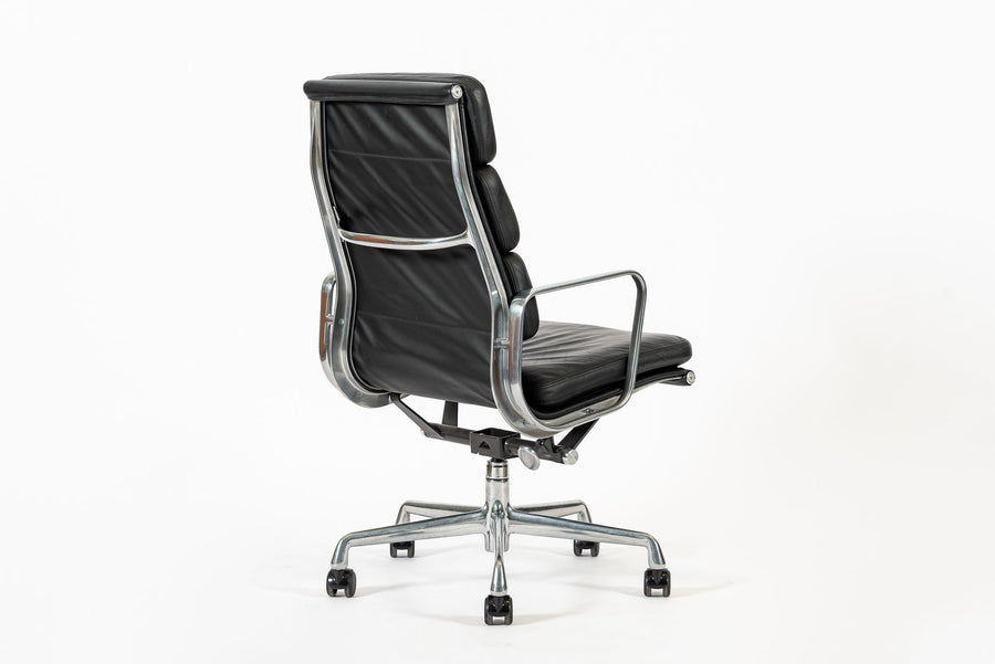 Authentic Eames Herman Miller Tall Black Leather Office Chair 2001