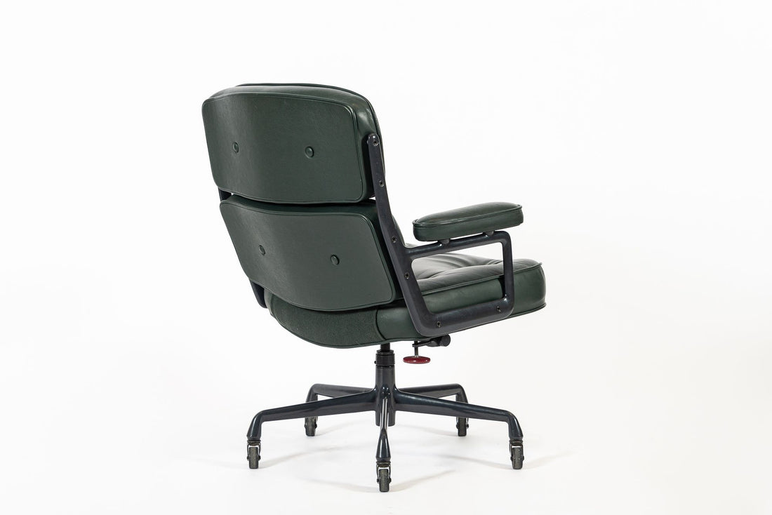 Green Leather Time Life Office Chair by Eames for Herman Miller 1996