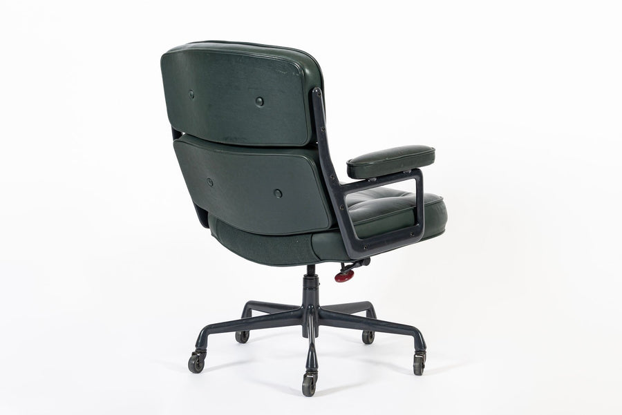 Green Leather Time Life Office Chair by Eames for Herman Miller 1996