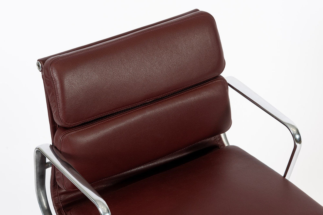 Eames for Herman Miller Red Leather Office Chair 2000s