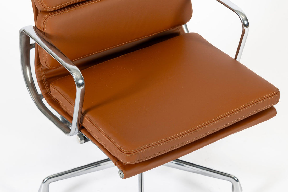 Eames for Herman Miller Brown Leather Office Chair 2000s