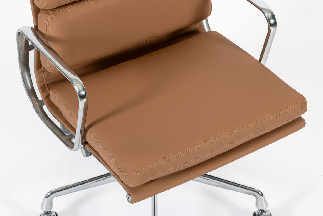 Eames for Herman Miller Aluminum Group Office Chair in Schumacher VEGAN Leather