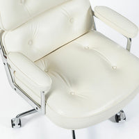Herman Miller Eames Time Life Lobby White Leather Office Chair 2021