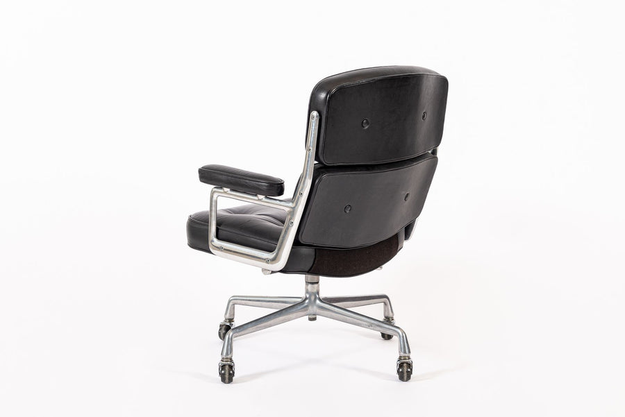 Eames for Herman Miller Time Life Black Leather Office Chair 1981