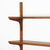 Large Mid Century Danish HG Teak Wood Modular Wall Unit Shelving & Bookcase