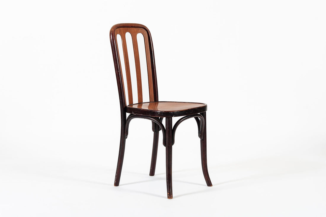 Antique Bentwood Bistro Cafe Chairs by Josef Hoffman for Thonet