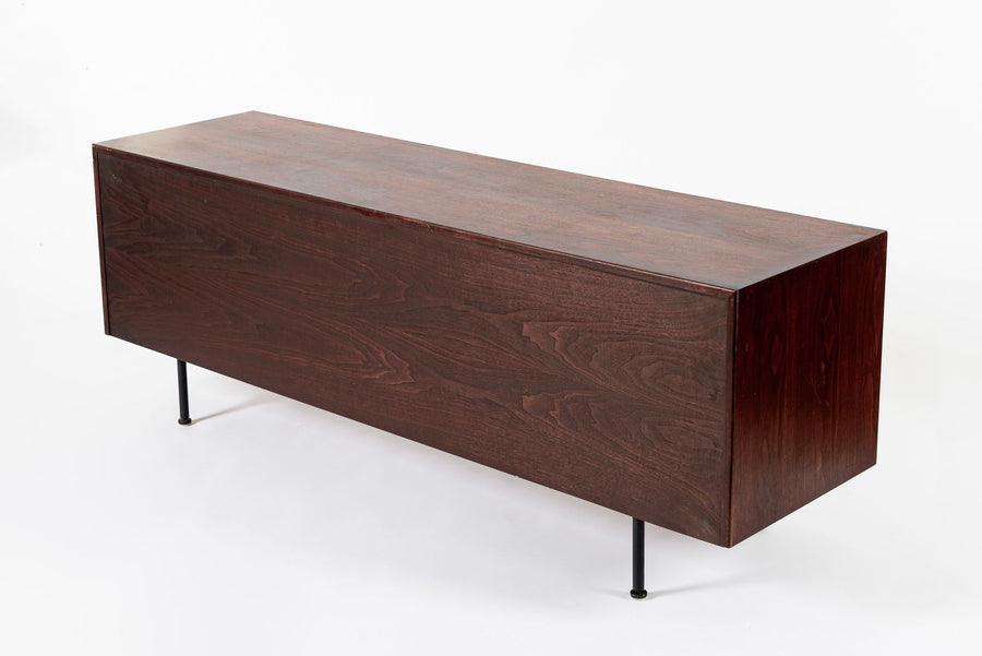Mid Century Walnut Wood File Cabinet Credenza by Jens Risom