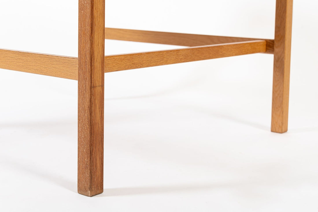 Mid Century Danish Square Oak Wood Coffee Table by Borge Mogensen