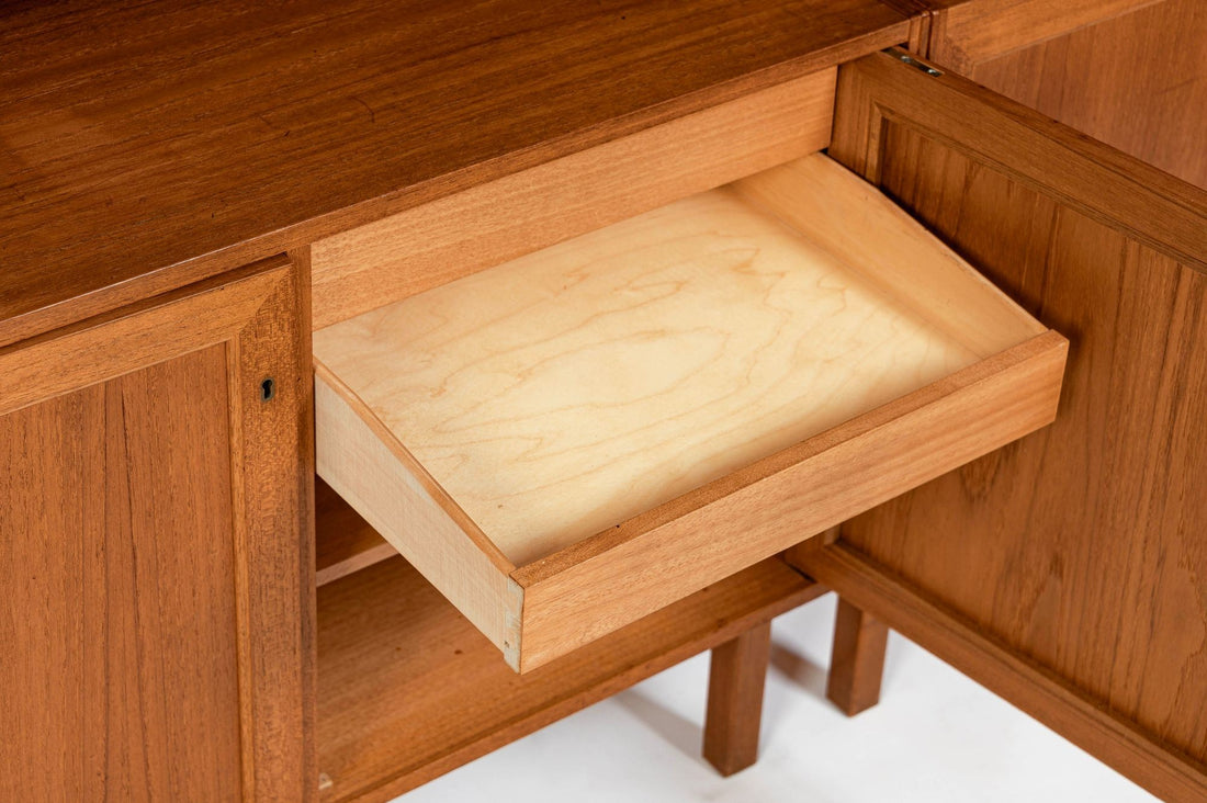 Pair Mid-Century Swedish Modern Teak Bookcase Cabinets, 1960s