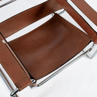 Mid Century Brown Wassily Lounge Chair by Marcel Breuer