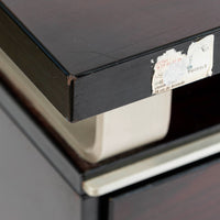 Postmodern Italian Rosewood and Metal Writing Desk by Abbondinterni, 1970s