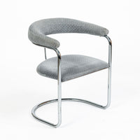 Set of 6 Mid-Century Modern SS33 Chrome Dining Chairs by Anton Lorenz for Thonet, 1970s