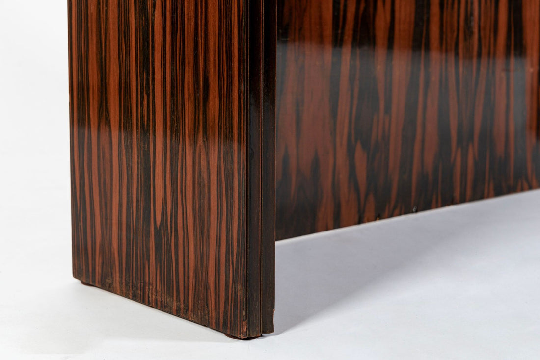 Antique French Art Deco Macassar Ebony Vanity Cabinet by Georges Champion (attr)