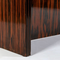 Antique French Art Deco Macassar Ebony Vanity Cabinet by Georges Champion (attr)