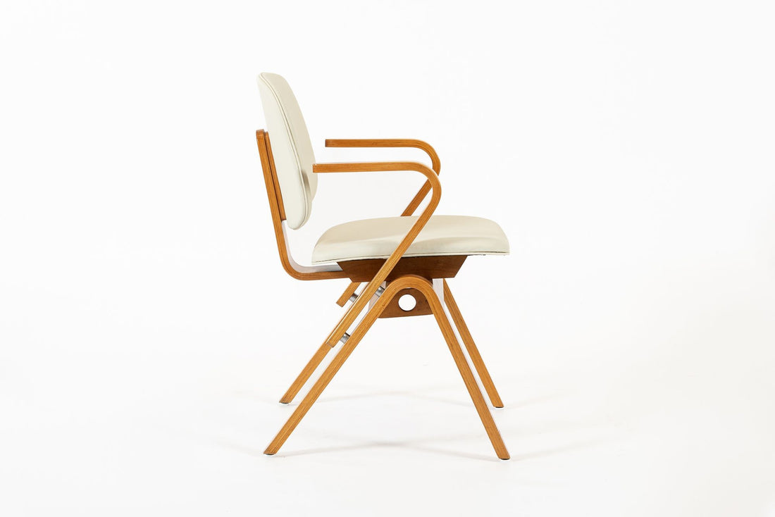 Mid Century Plywood Arm Chairs by Joe Atkinson for Thonet