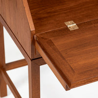 Danish Mid-Century Modern Teak Dropdown Secretary Desk, 1960s