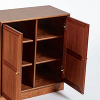 Danish Modern Modular Bookshelf Cabinet System in Teak Wood