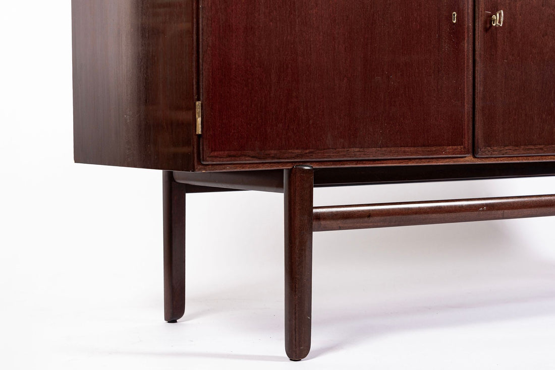 Mid Century Danish Wood Sideboard Cabinet or Credenza by Ole Wanscher