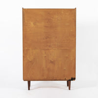 Mid Century Danish Teak Wood Bookcase Cabinet & Secretary Desk 1960s