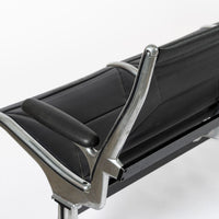 Mid Century Eames for Herman Miller Black Tandem Sling Seating 1990s