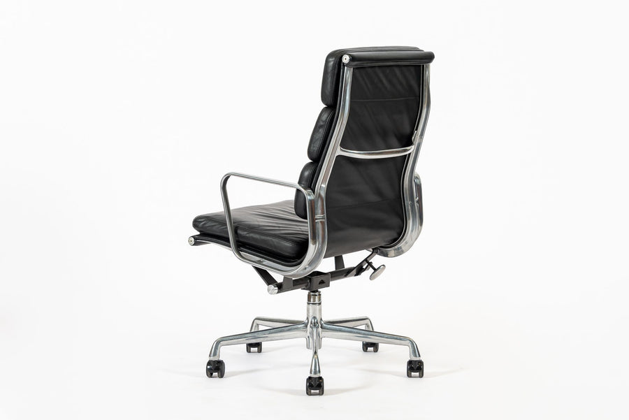 Authentic Eames Herman Miller Tall Black Leather Office Chair 2001