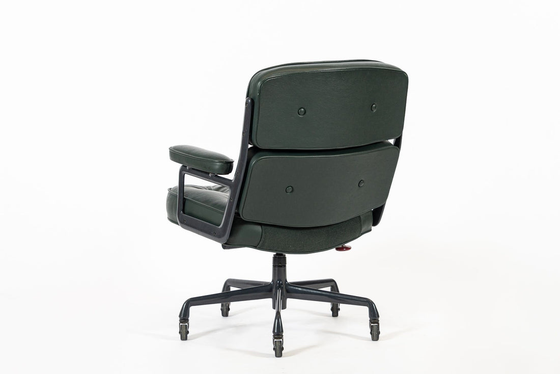 Green Leather Time Life Office Chair by Eames for Herman Miller 1996