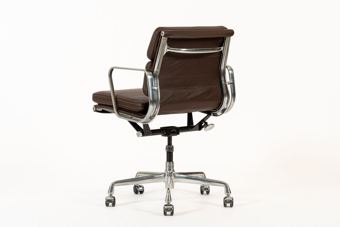 Dark Brown Leather Office Chair by Eames for Herman Miller