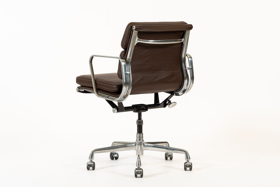 Dark Brown Leather Office Chair by Eames for Herman Miller