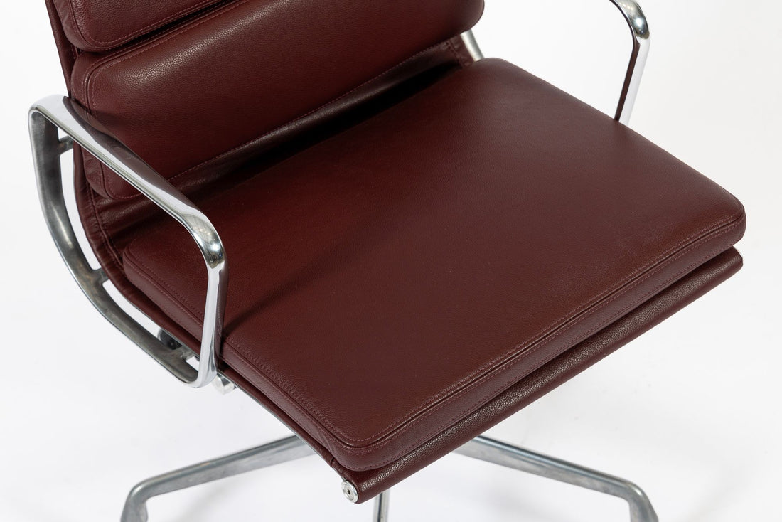 Eames for Herman Miller Red Leather Office Chair 2000s