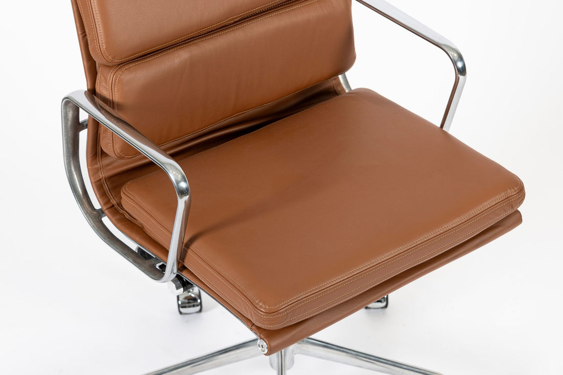Eames for Herman Miller Brown Leather Office Chair 2000s