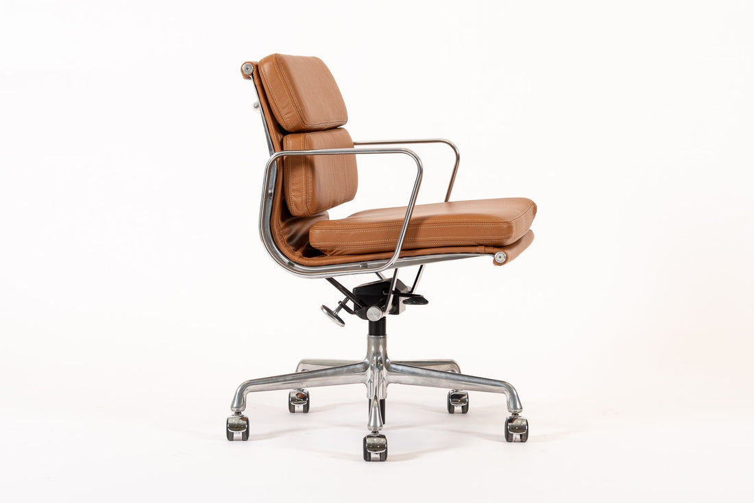 Eames for Herman Miller Brown Leather Office Chair 2000s