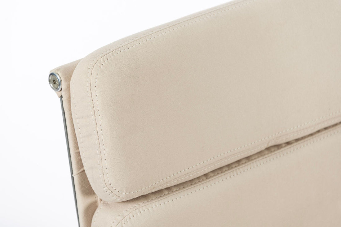Eames for Herman Miller Tan Cream Office Chair in Schumacher VEGAN Suede