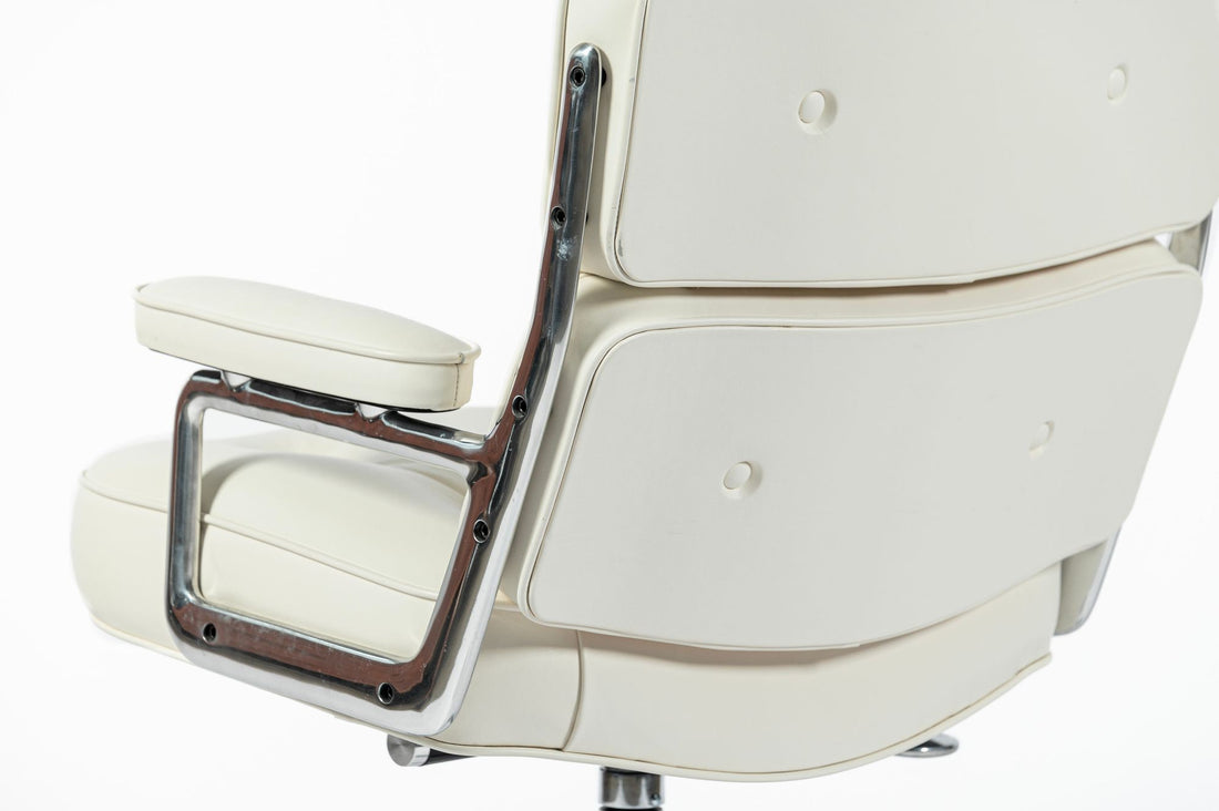 Herman Miller Eames Time Life Lobby White Leather Office Chair 2021