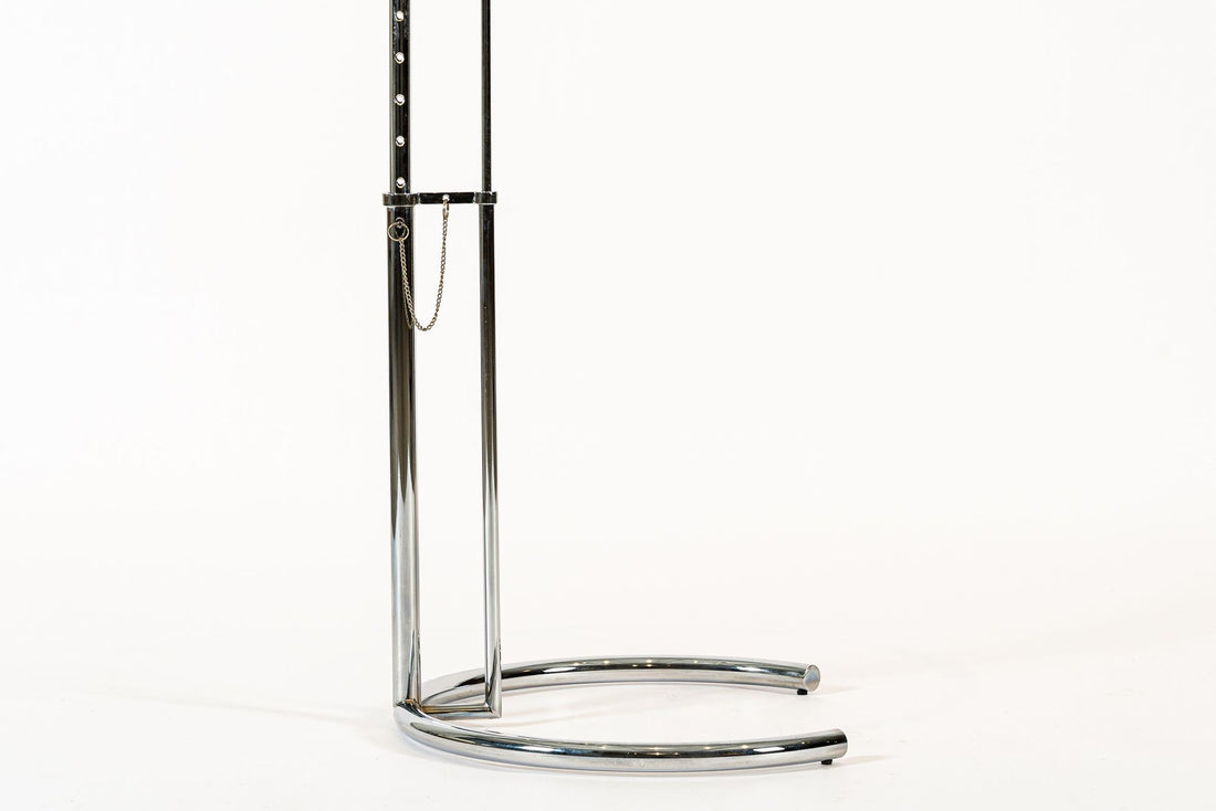 Mid Century Chrome & Glass Side Table by Eileen Gray (attr.)