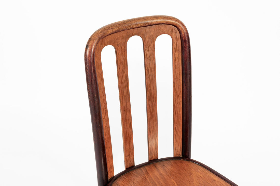 Antique Bentwood Bistro Cafe Chairs by Josef Hoffman for Thonet