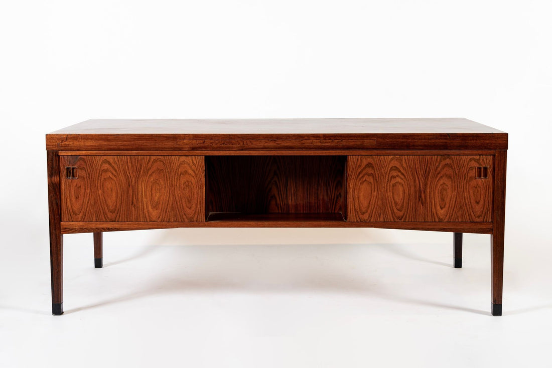 Exceptional Mid Century Danish Large Rosewood Executive Desk