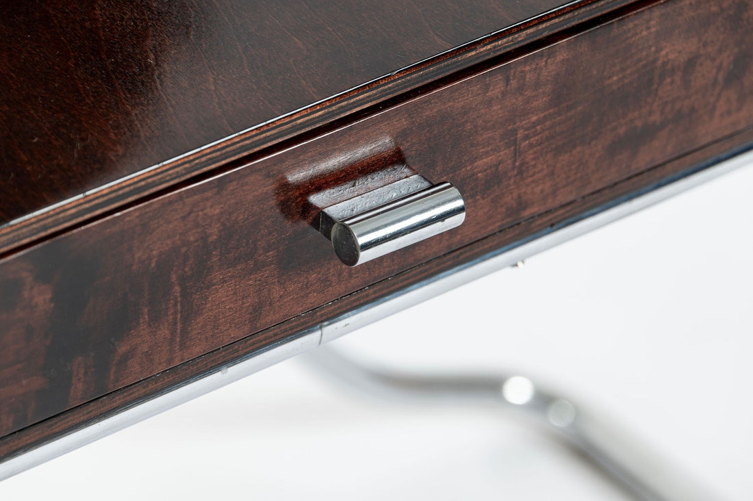 Rare Fritz Hansen Model S214 Tubular Steel Dressing Table Attributed to Mart Stam Denmark 1930s