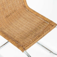 Mies van der Rohe MR10 Cane and Chrome Cantilever Dining Chairs for Stendig, Bauhaus Pair
