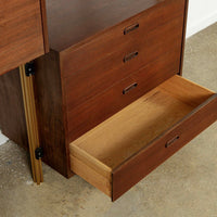 Mid Century Omni Wood Modular Wall Unit Shelving & Bookcase by George Nelson