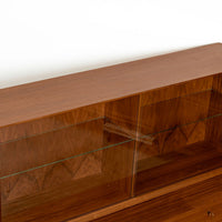 Pair of Swedish Mid-Century Modern Teak Bookcase Display Cabinets, 1960s