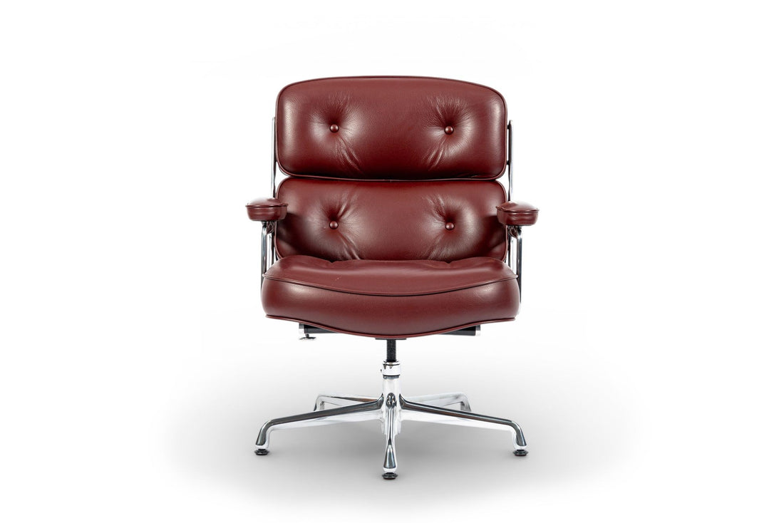 Eames Herman Miller Time Life Lobby Red Leather Office Chair
