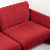 Vintage Italian Modern Red Simone Sofa by Simon International, Italy, Circa 1972