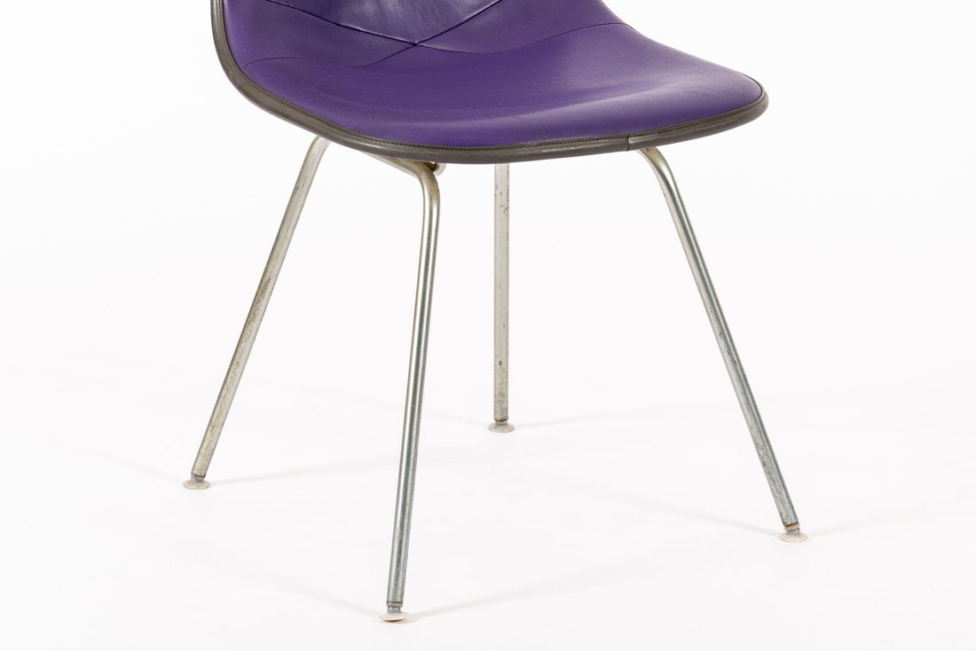 Vintage Mid Century Purple DSX Side Chairs by Eames for Herman Miller