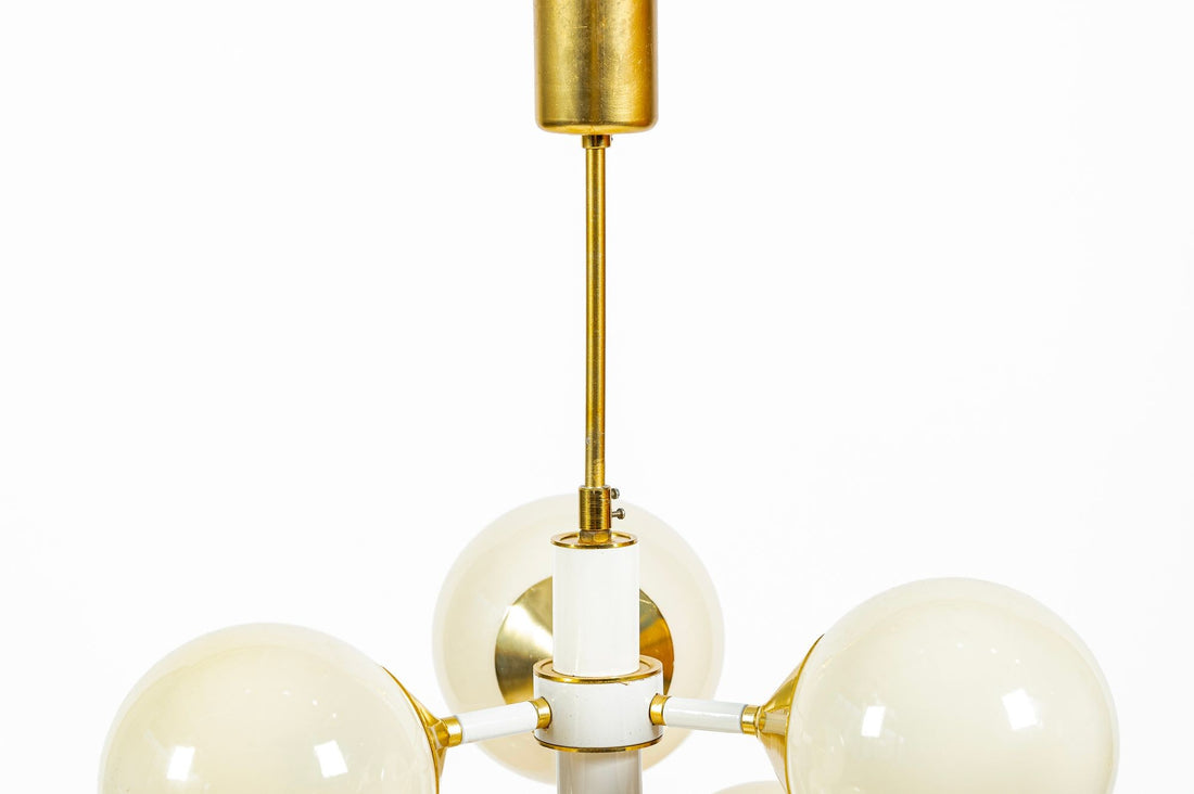 Mid-Century Modern Sputnik Chandelier by Szarvasi, Hungary 1970s, 3x Available