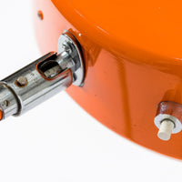 Vintage Mid-Century Modern Orange Floor Lamp by Ateljé Lyktan, Sweden, 1970s